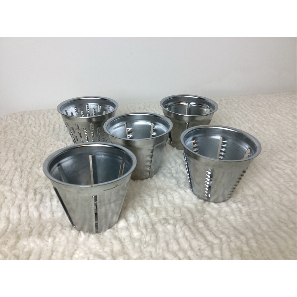 Set of 5 Rival Cones for Vintage Grind-O-Matic N1 - N5 Metal Meat Cheese - Picture 5 of 9